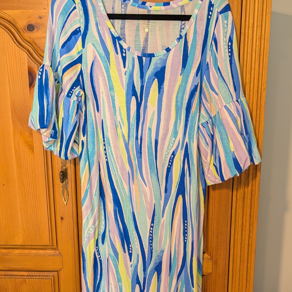 Lilly Pulitzer Cotton Multicolor Striped Dress